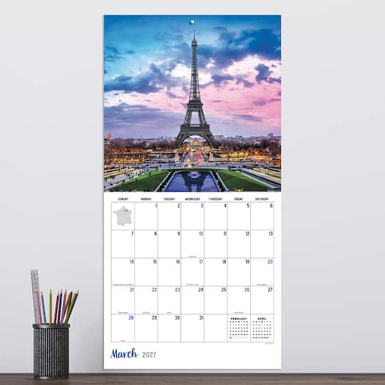 2027 France Wall Calendar